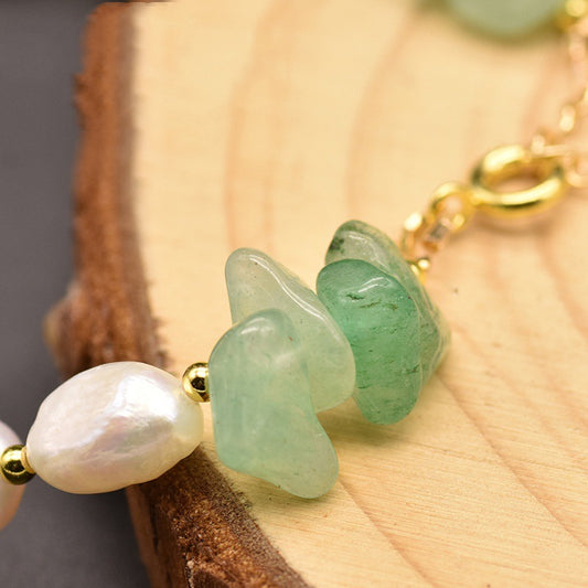 Natural Stone Baroque Pearl Bracelet - Musaura