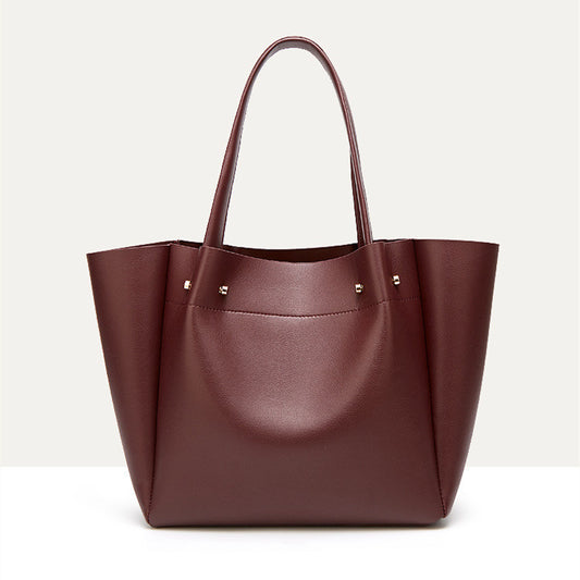 Women's Sandwich Pocket Shoulder Tote Bag - Musaura