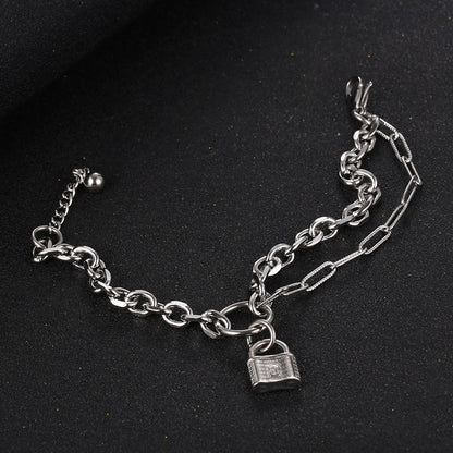 Hip Hop Lock Style Bracelet - Musaura