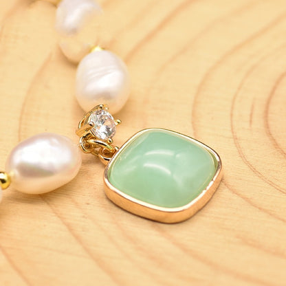 Natural Stone Baroque Pearl Bracelet - Musaura