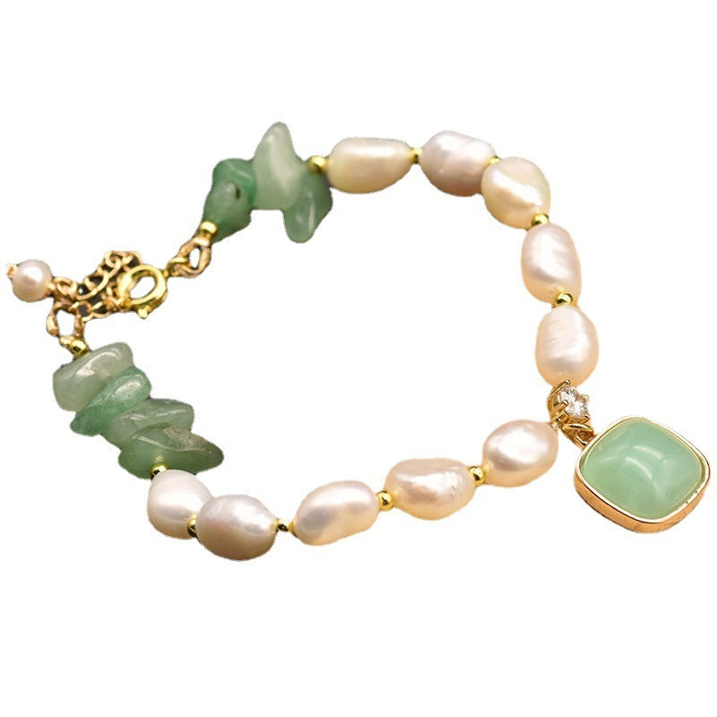 Natural Stone Baroque Pearl Bracelet - Musaura