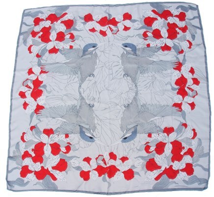Fashion Zebra Print Floral Silk Scarves - Musaura