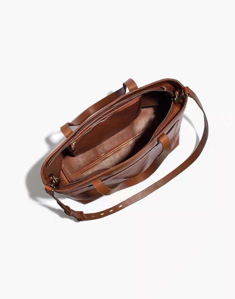 Multifunction Adjustable Strap Leather Tote Bag - Musaura