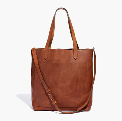 Multifunction Adjustable Strap Leather Tote Bag - Musaura