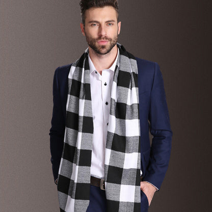 Men Winter Warm Tartan Fashion Scarves - Musaura