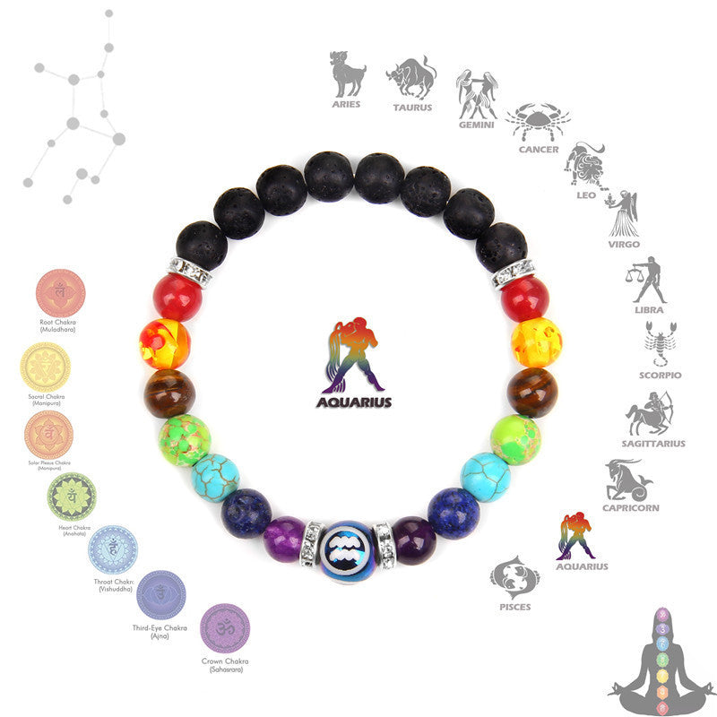Seven Constellation Chakra Meditation Bracelet - Musaura