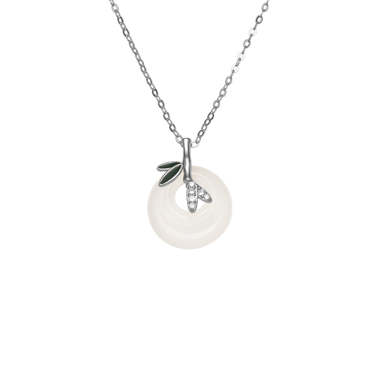 Natural Chalcedony Peace Buckle Necklace - Musaura