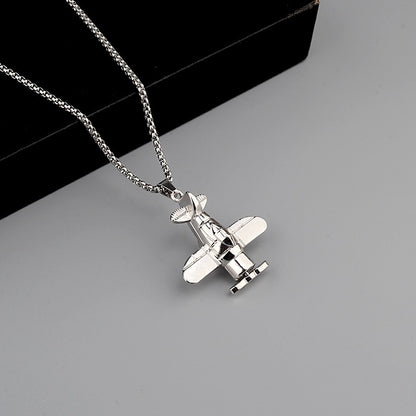 Titanium Steel Chain Propeller Necklace - Musaura