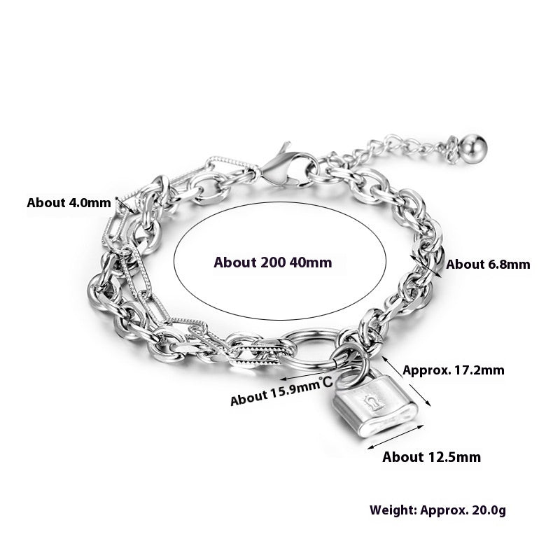 Hip Hop Lock Style Bracelet - Musaura