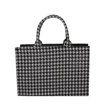 Simple Square Zebra Shoulder Bag Tote - Musaura
