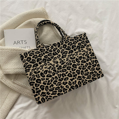 Simple Square Zebra Shoulder Bag Tote - Musaura