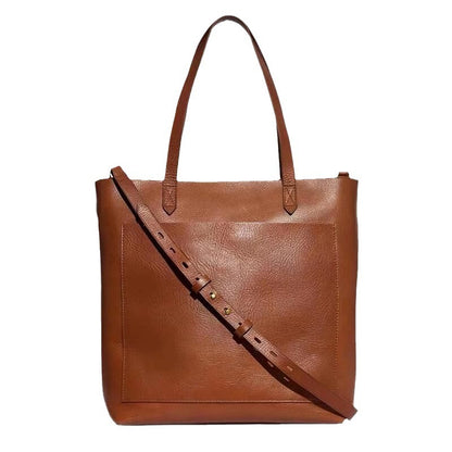 Multifunction Adjustable Strap Leather Tote Bag - Musaura