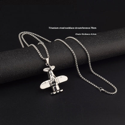 Titanium Steel Chain Propeller Necklace - Musaura