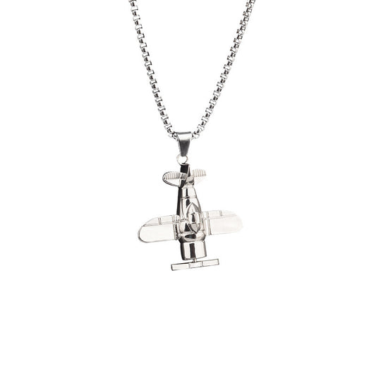 Titanium Steel Chain Propeller Necklace - Musaura